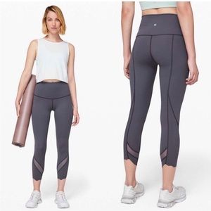 Lululemon Wunder Under Scalloped Leggings